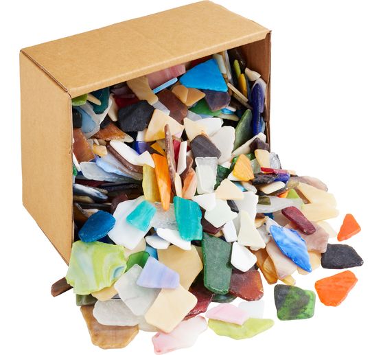 Broken glass mosaic "Big", 2 kg, thickness approx. 5 mm