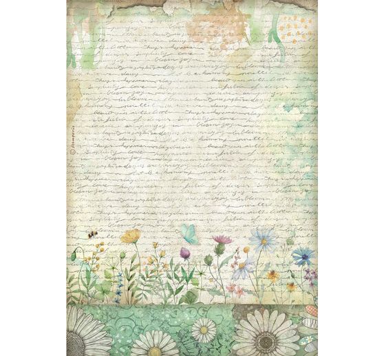 Motiv r&yacute;žov&yacute; pap&iacute;r sada "Daisy Art", 6 ks