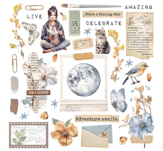 Rub On assortment "Secret Diary"