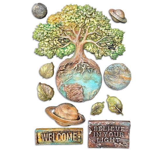 Silikonov&aacute; forma A5 "A New Beginning - Planets"