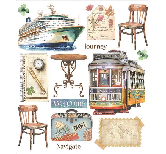 XL Rub On assortment "Art of Travelling"