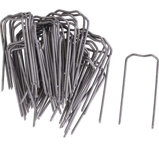 Floral U shaped pins, W 17 mm, L 35 mm, 50 pieces