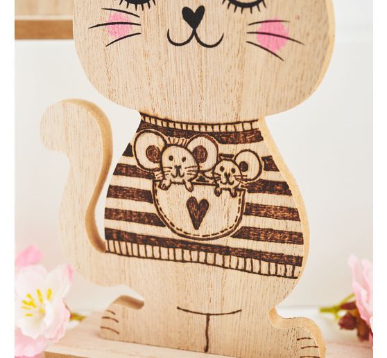VBS Wooden figure "Cat"