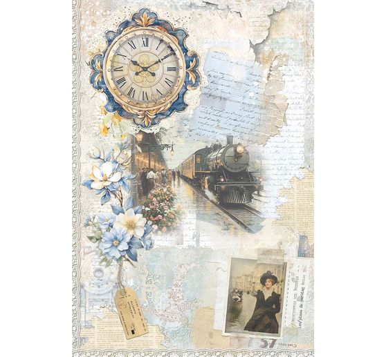 Motiv r&yacute;žov&yacute; pap&iacute;r sada "Eastern Journey", sada 4 kusů