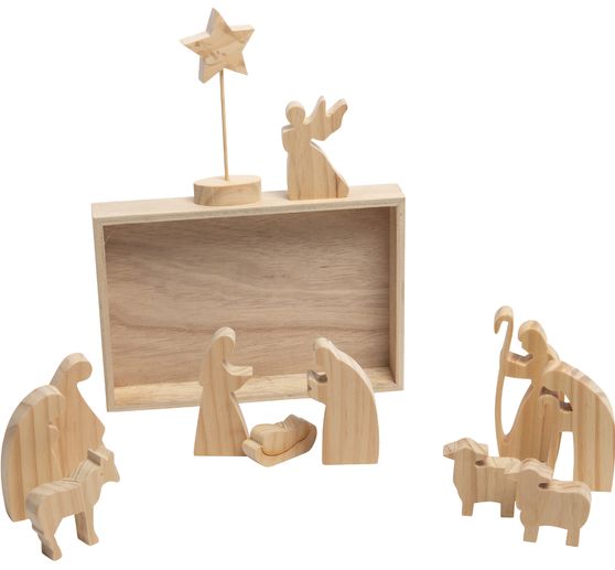 Wooden nativity figures "Bethlehem"