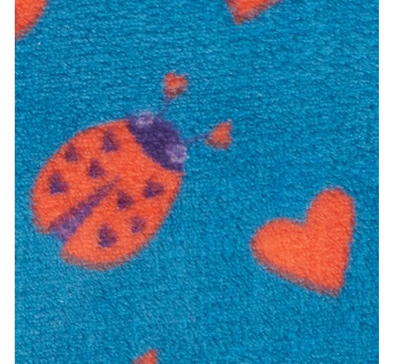 Fleecov&aacute; tkanina "Ladybug"
