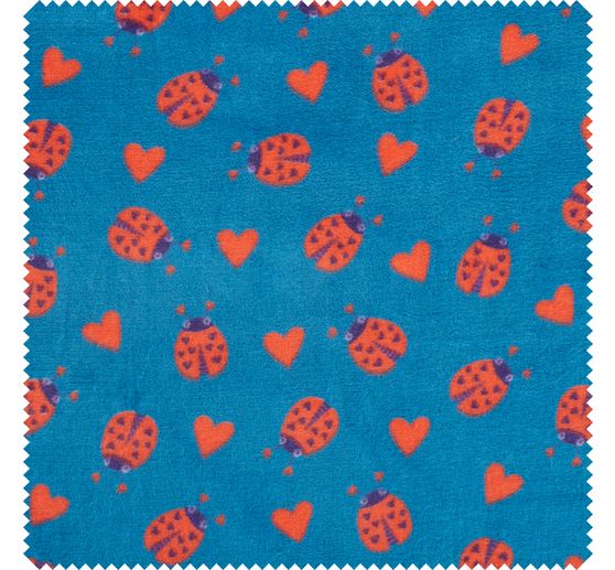 Fleecov&aacute; tkanina "Ladybug"