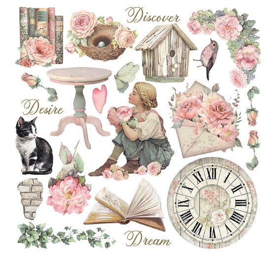 Rub On sada "House of Roses"