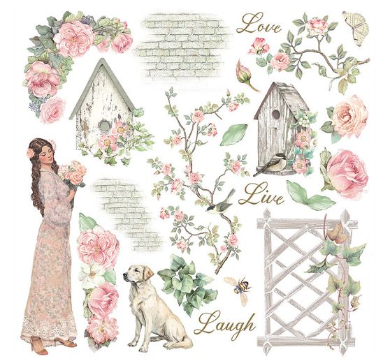 Rub On sada "House of Roses"