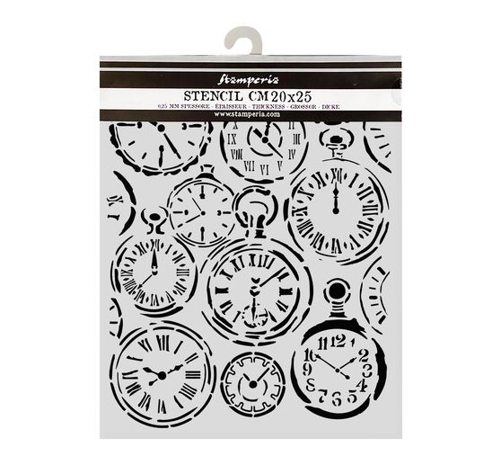 Stencil "Gardens of Time - Clocks"