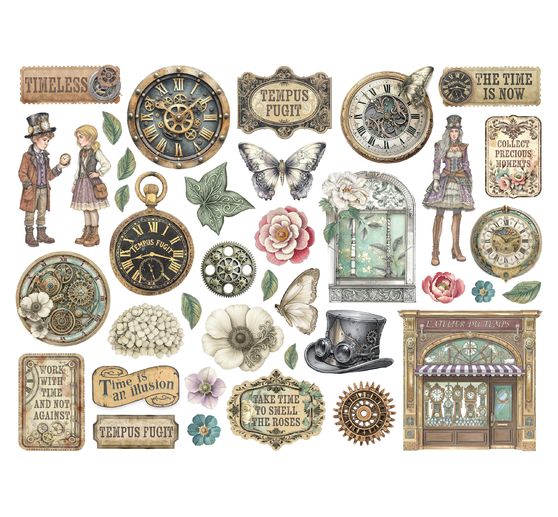 Vystřihovac&iacute; motivy "Gardens of Time"