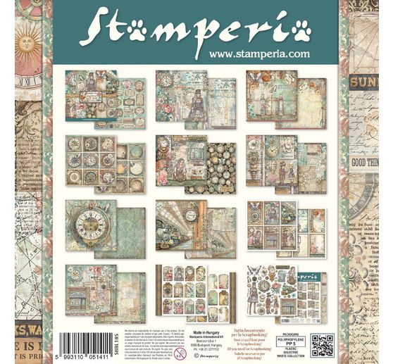 Blok pro scrapbook "Gardens of Time"