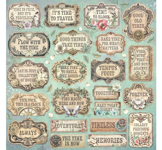 Blok pro scrapbook "Gardens of Time"