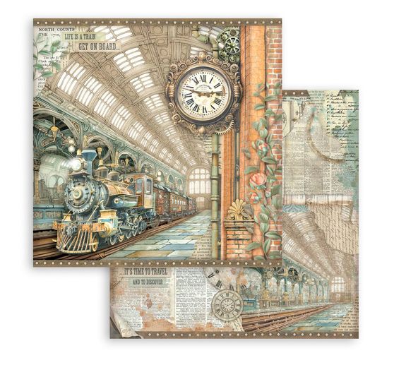 Blok pro scrapbook "Gardens of Time"
