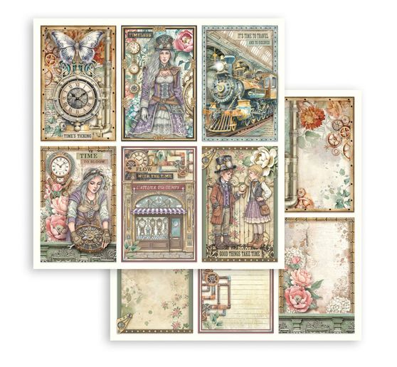 Blok pro scrapbook "Gardens of Time"