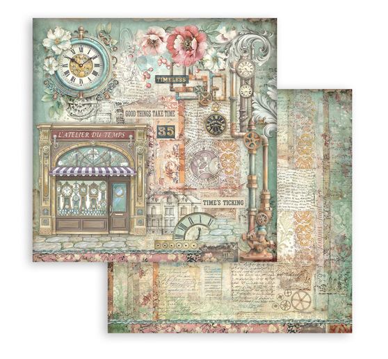 Blok pro scrapbook "Gardens of Time"