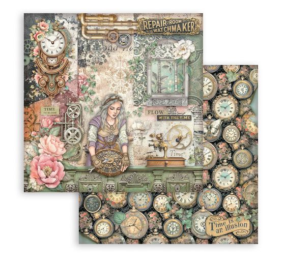 Blok pro scrapbook "Gardens of Time"
