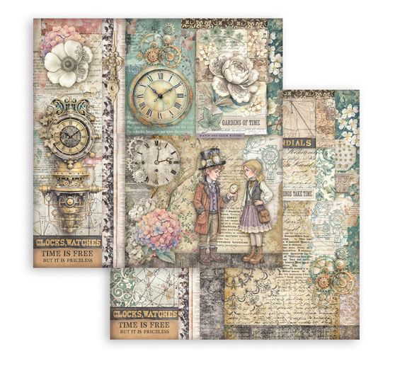 Blok pro scrapbook "Gardens of Time"