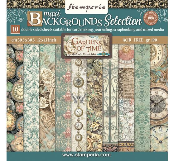 Scrapbook block "Gardens of Time Backgrounds"