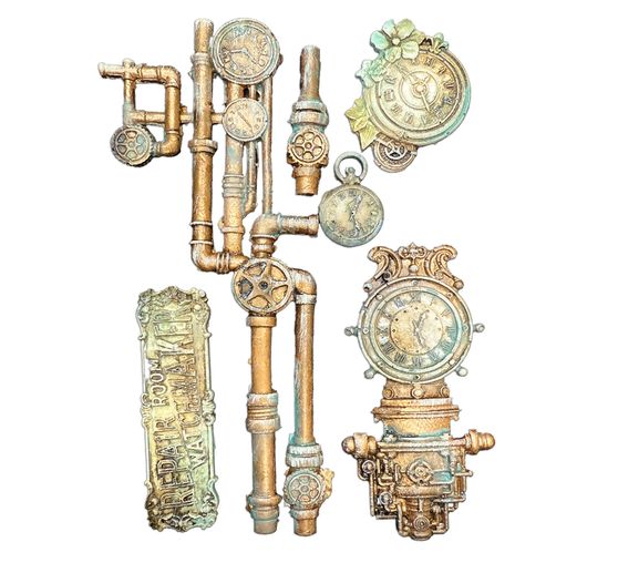 Silikonov&aacute; forma A5 "Gardens of Time", Clocks and Tubes