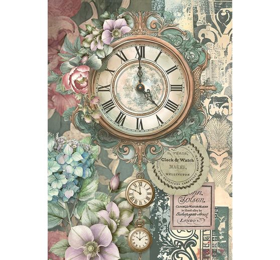 "Zahrady času", sada 8 motivů r&yacute;žov&eacute;ho pap&iacute;ru