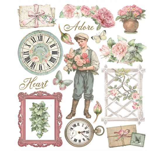 XL Rub On assortment "House of Roses"