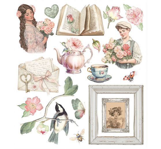 XL Rub On assortment "House of Roses"