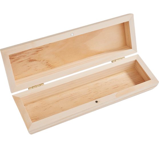 VBS Organiser box / pen holder, pine wood, with magnetic closure