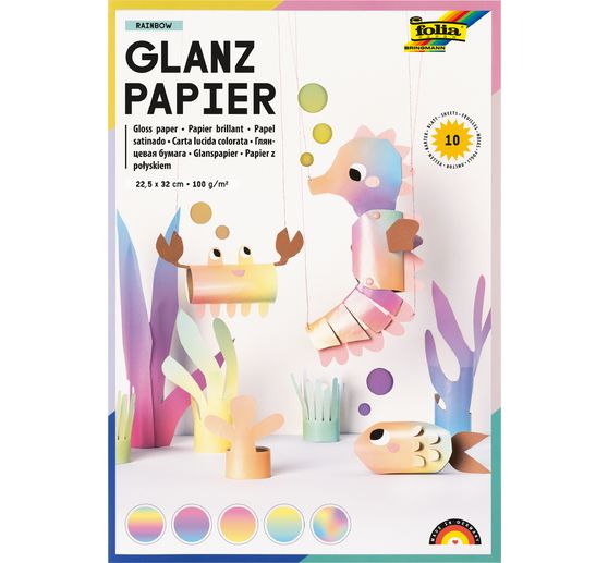 Leskl&yacute; pap&iacute;r "Rainbow"
