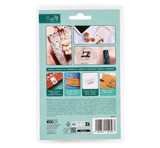 COLOP Craft Labeler Textile Stamp Pad Set