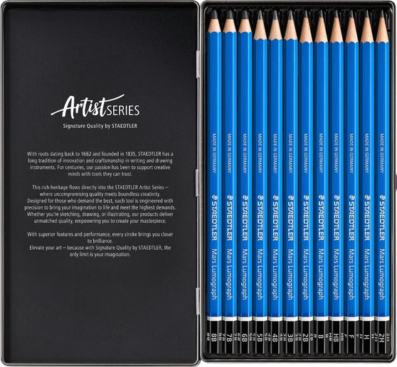 Staedtler Pencils Mars Lumograph, 12 pcs.