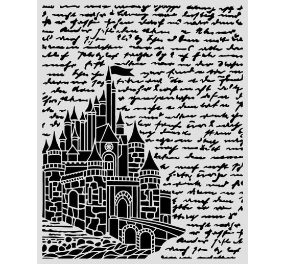 &Scaron;ablona "Wonderland - Castle", 20 x 25 cm