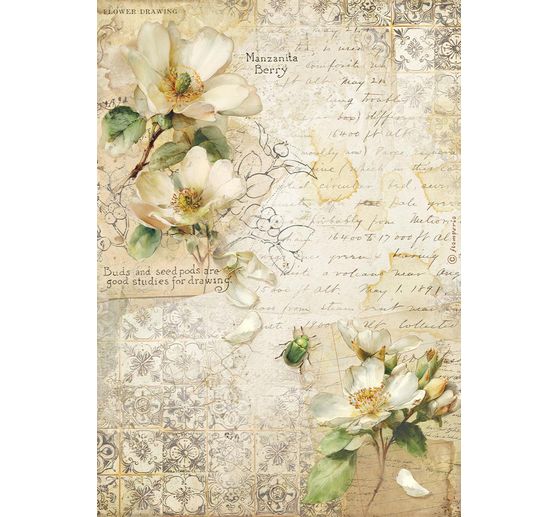 Motif straw silk assortment "All Around", DIN A4, set of 6