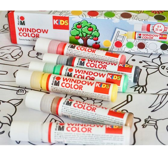 KiDs Window Color "Farma", 6 x 25 ml