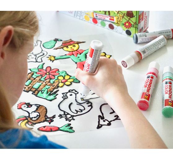 KiDs Window Color "Farma", 6 x 25 ml