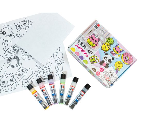 Marabu Window Color "Sweeties", 6 x 25 ml