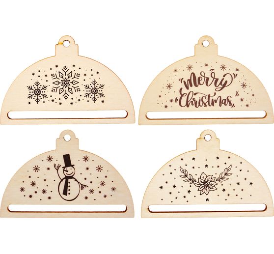 Macram&eacute; z&aacute;věsn&eacute; h&aacute;ky "Xmas"