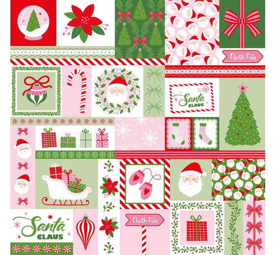 Paper set "Santa Baby"