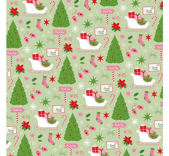 Paper set "Santa Baby"