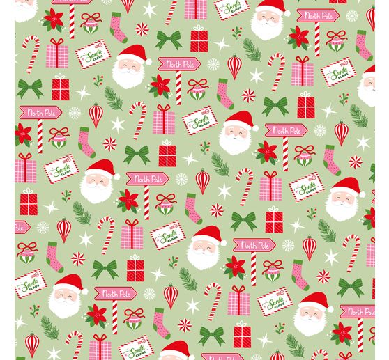 Paper set "Santa Baby"