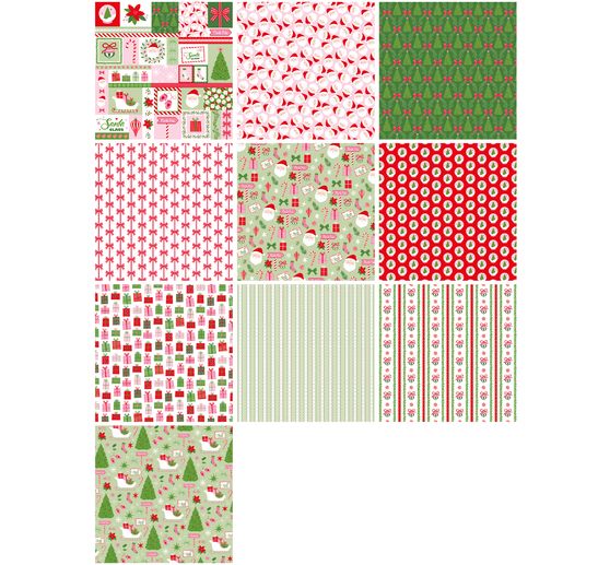 Paper set "Santa Baby"