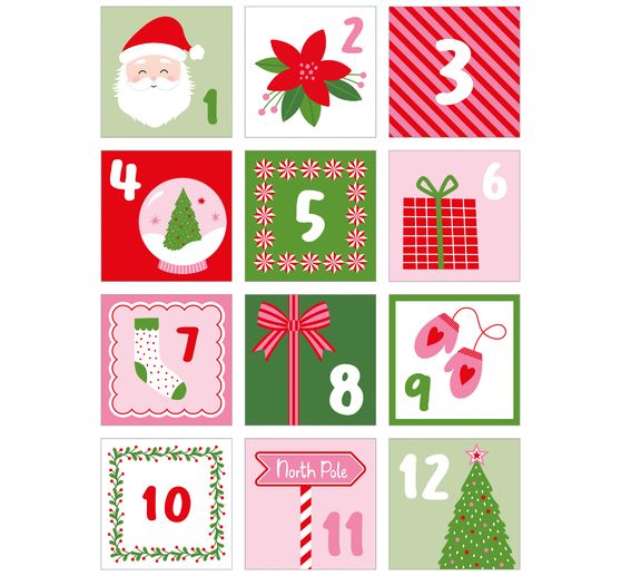 Sticker adventn&iacute; č&iacute;sla "Santa Baby"