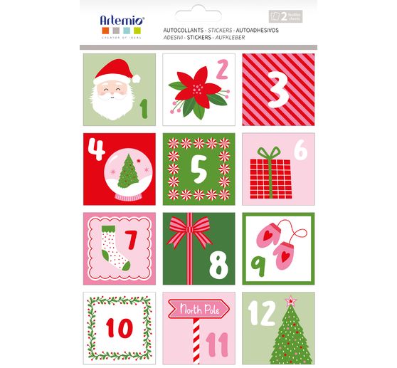 Sticker adventn&iacute; č&iacute;sla "Santa Baby"