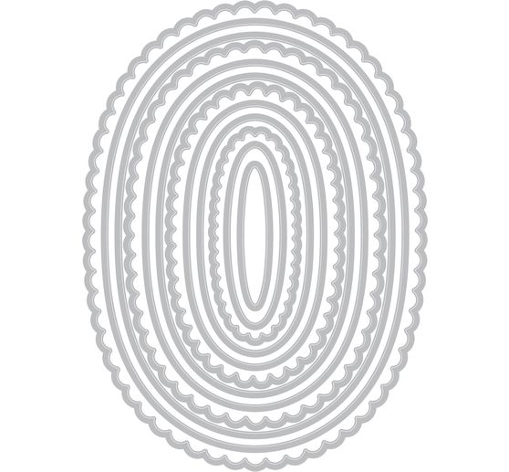 Sizzix Framelits V&yacute;sekov&aacute; &scaron;ablona "Fancy Ovals"