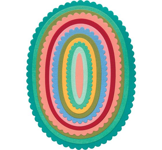 Sizzix Framelits V&yacute;sekov&aacute; &scaron;ablona "Fancy Ovals"