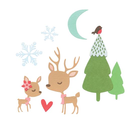 Sizzix Thinlits Punching template "Hello Deer"
