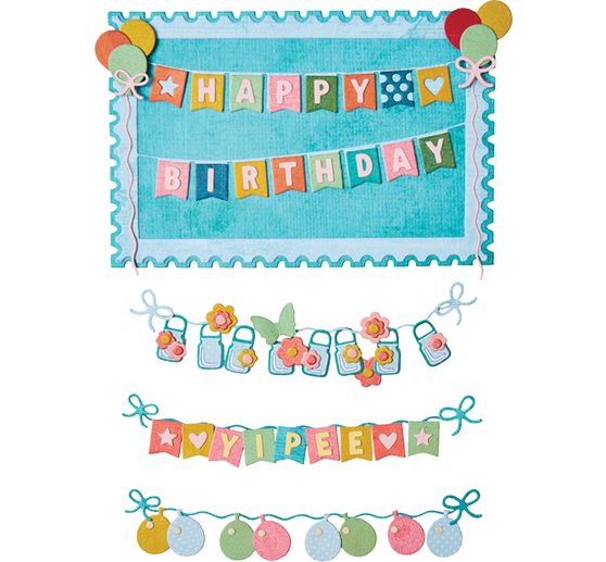 Sizzix Thinlits V&yacute;sekov&aacute; &scaron;ablona "All about Banners"