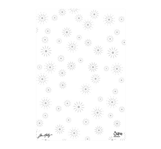 Sizzix A5 Embosovac&iacute; &scaron;ablona "Sparkle Stars by Tim Holtz"