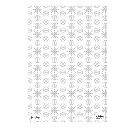 Sizzix A5 Embossing template "Snowflakes by Tim Holtz"