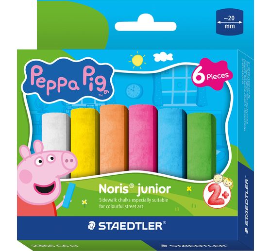 Chodn&iacute;kov&eacute; kř&iacute;dy Noris junior "Peppa Pig", 6 barev